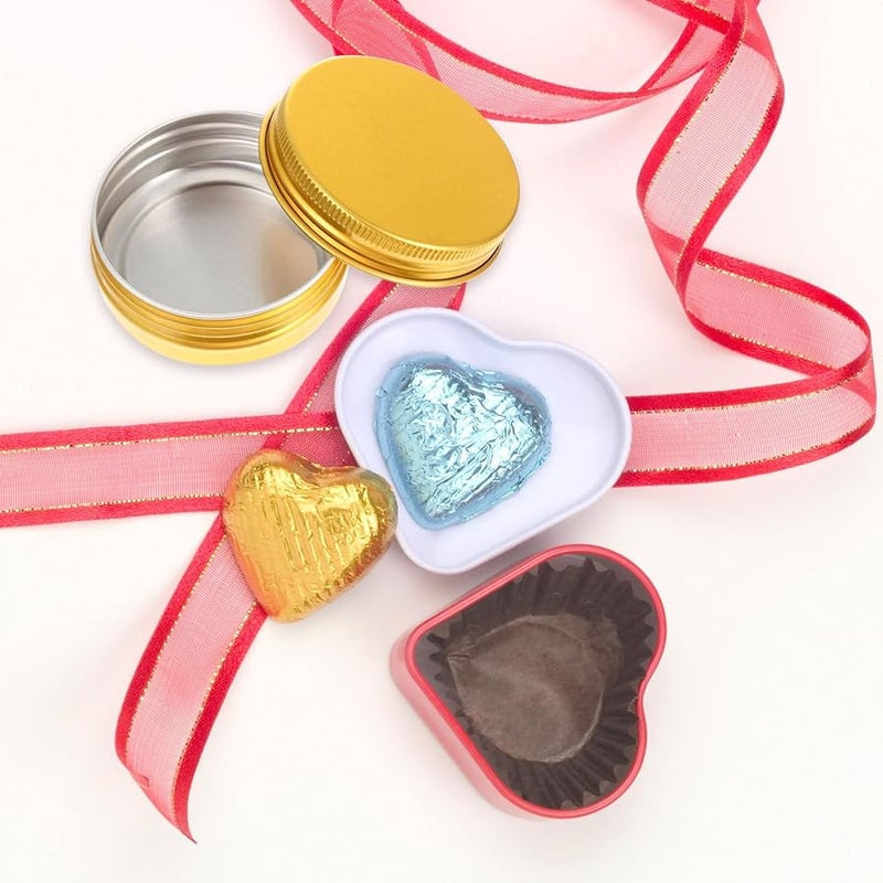 Gold Aluminum Cream Jars 20Pcs 30Ml Screw Thread Mini Cosmetic Containers Travel Tins - Image 3